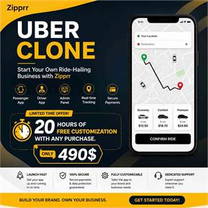 Zipprr Uber Clone Script — Capture Your Local Ride-Hailing Market for $490
