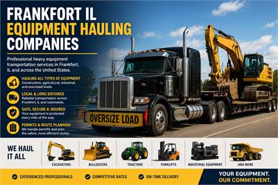 Frankfort IL Equipment Hauling Companies | Heavy Equipment Transportation Services