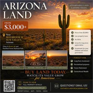 Arizona Land Available from Just $3,000+ – An Affordable Investment for the Future