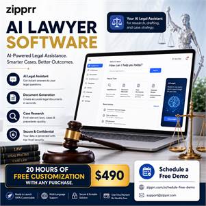 Zipprr AI Lawyer Software – On-Demand Legal Advice Platform for Entrepreneurs at $490