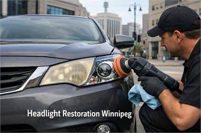 Get Crystal-Clear Headlight Restoration Winnipeg
