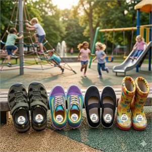 High-Quality Personalized Shoe Labels for School Shoes